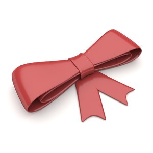 3D ribbon bow model