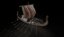 3D model drakkar viking ship