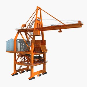 ship unloader crane 3D model
