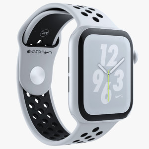 3D white apple watch series model