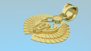 3D pendant - scarab model