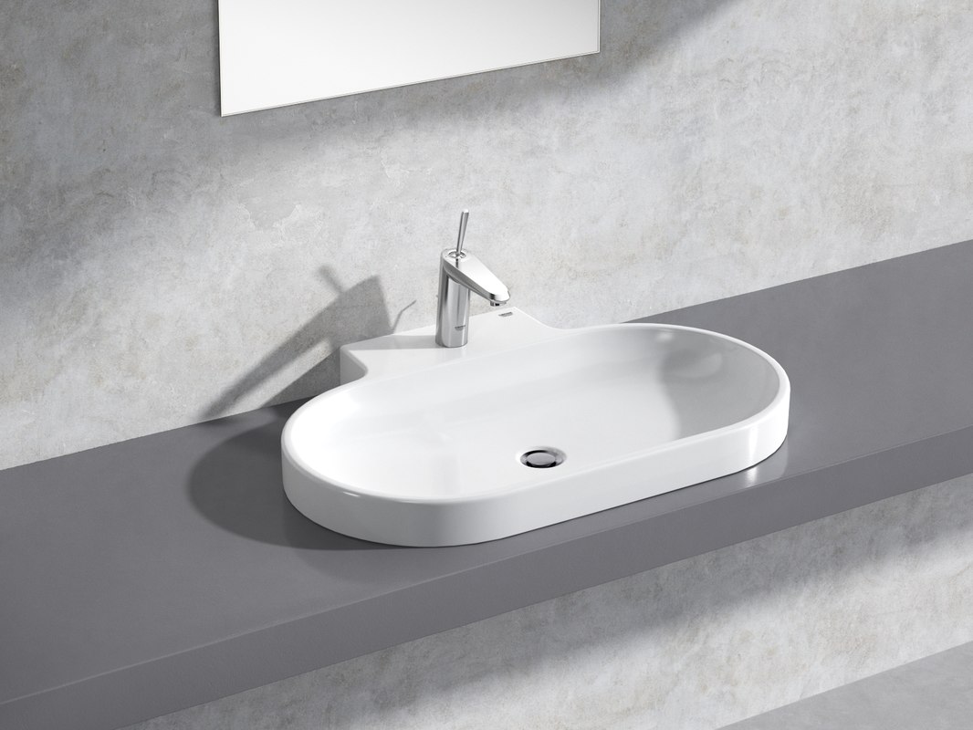 modèle 3D de Eurocosmo Countertop Basin 80 Set - TurboSquid 1389486