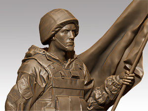 military soldiers 3D model