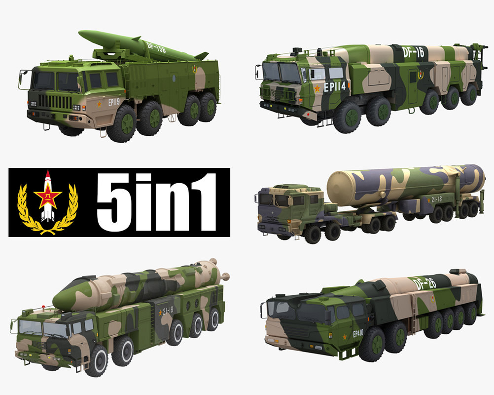 Chinese dongfeng series missile launcher 3D model - TurboSquid 1389770