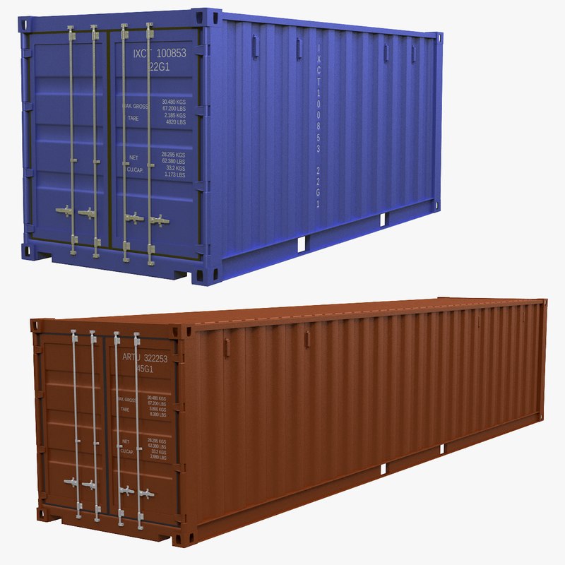 3D intermodal container - TurboSquid 1389801