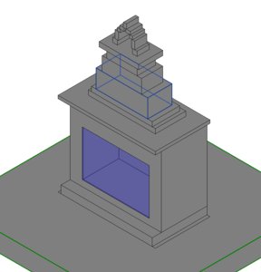 outdoor fireplace 3D model