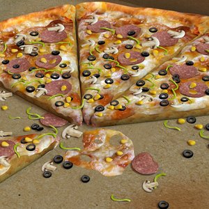 pizzas 3D model