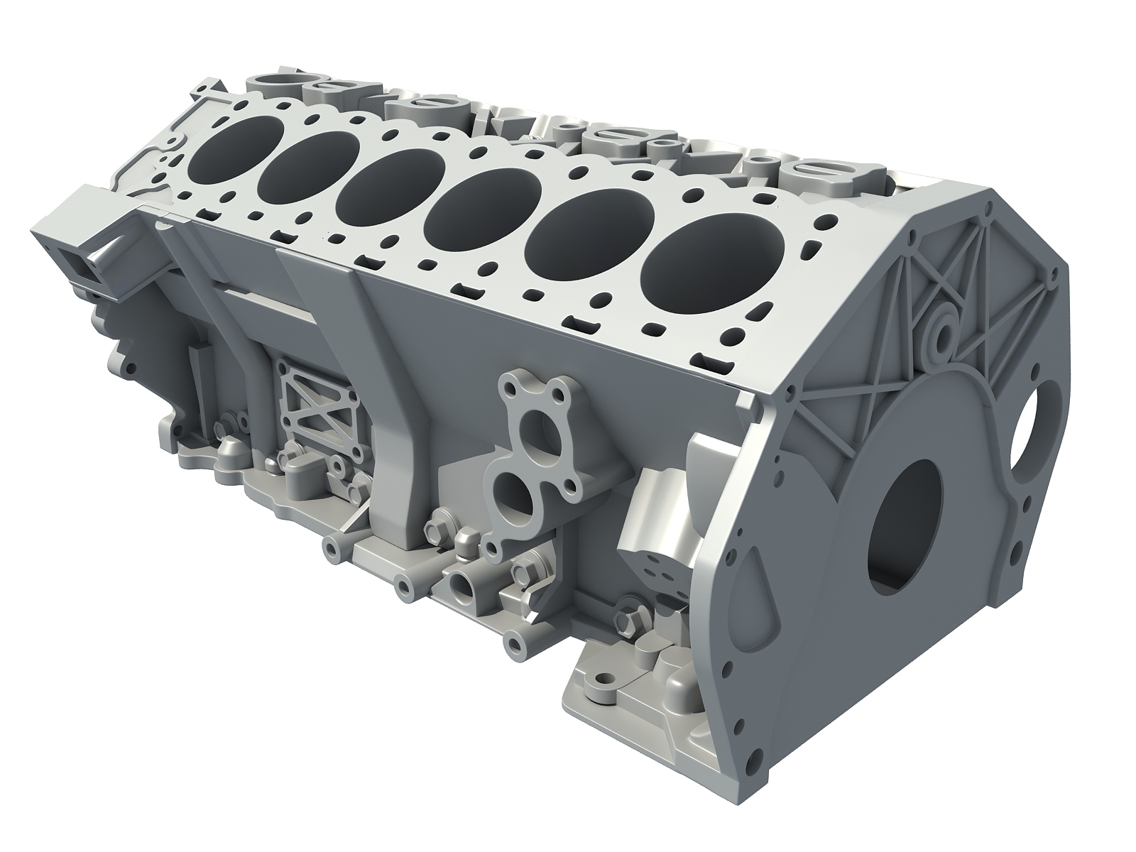 3D v12 engine block model - TurboSquid 1390155