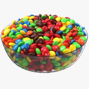 3D m ms candy bowl model