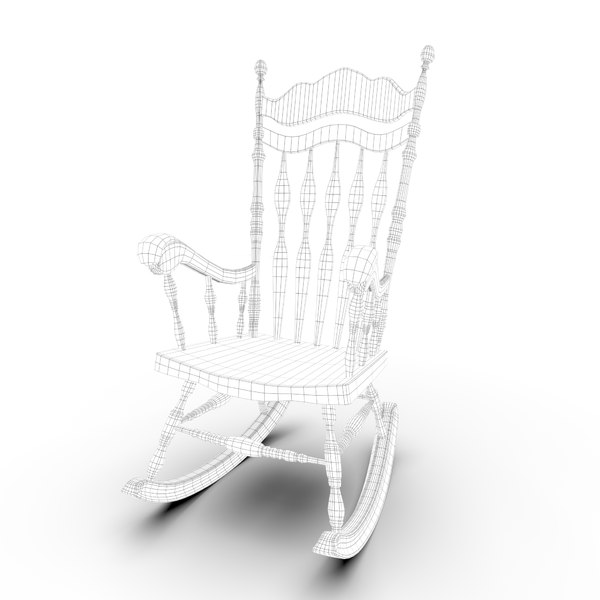 Rocking Chair 3d Model Turbosquid 1390181