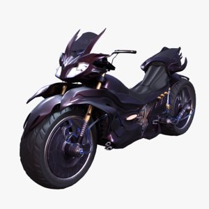 sci fi motorcycle 3D model