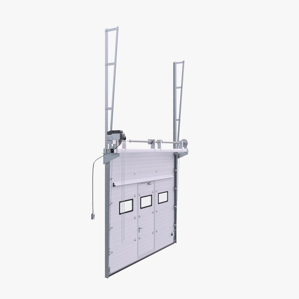 3d Model Vertical Sectional Garage Door Turbosquid 1390331