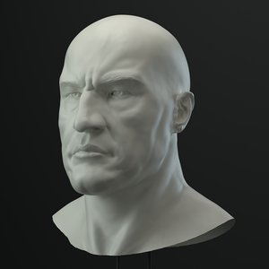 male head 3D model