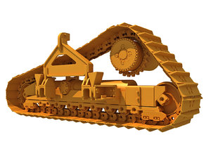 3D excavator track model