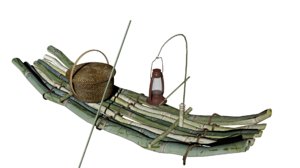 small fishing wooden boat 3D