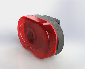 3D model safety bike light
