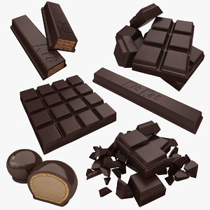3D model chocolate dark