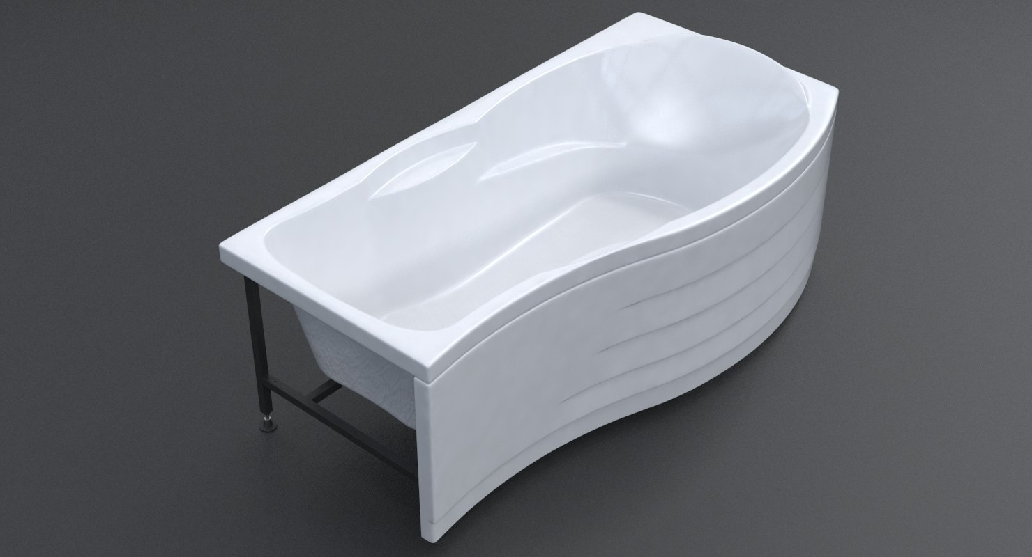 3D model modern bathtub 03 TurboSquid 1390597