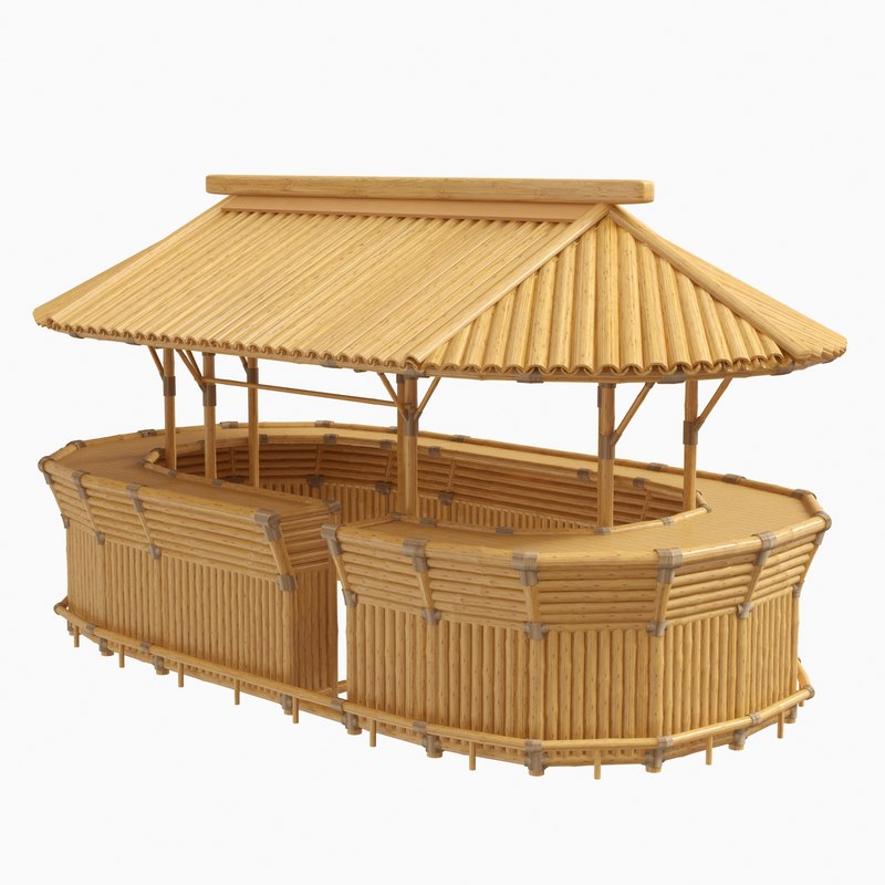 Bamboo Bar 3d Model Turbosquid