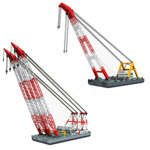 3D floating cranes model