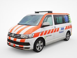 volkswagen transporter t6 ambulance 3D model