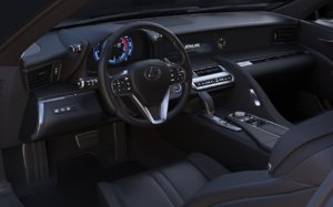 lexus car interior 3D model
