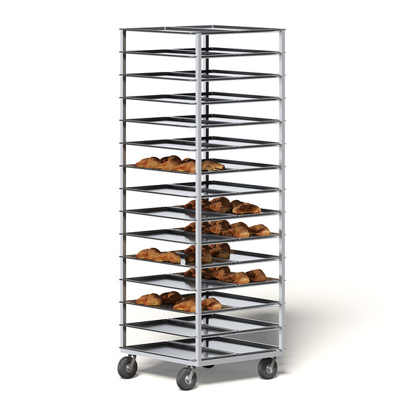 3D metal market shelf model