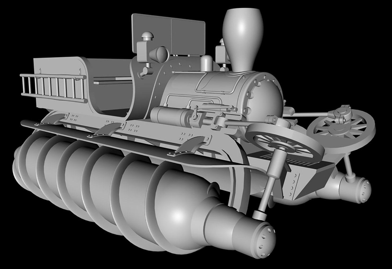 Vehicle screw propelled 3D model - TurboSquid 1390849