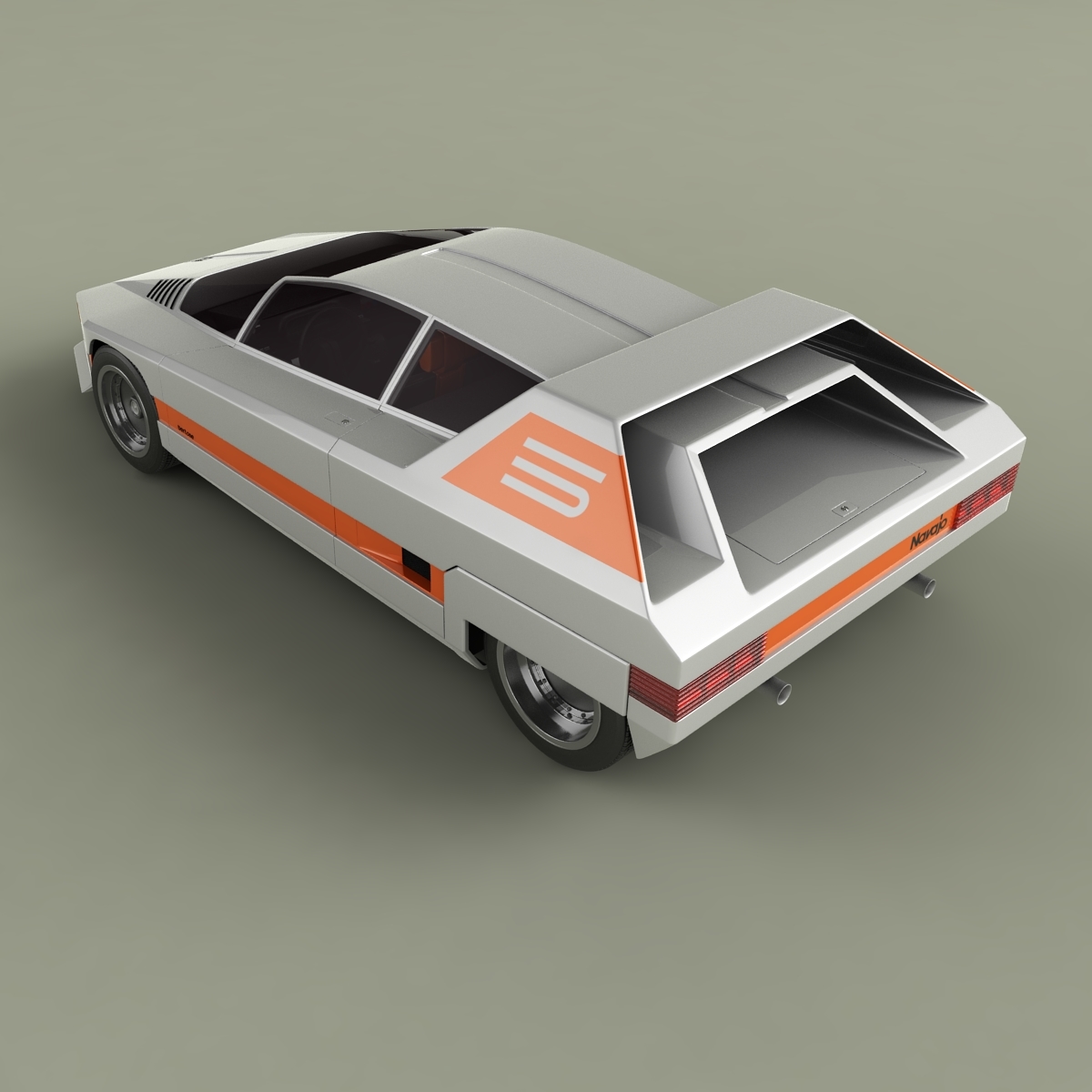 ALEZAN MODELS . KIT 1/43 . ALFA ROMEO NAVAJO . BERTONE . 1976