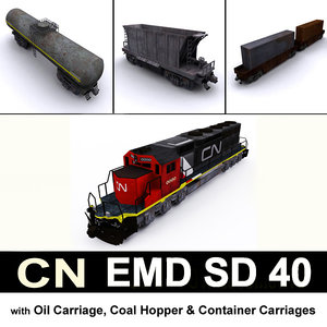 3D model cn emd sd 40
