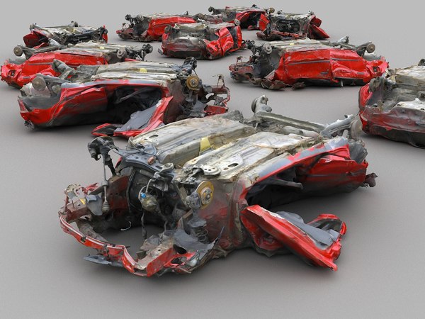 Wrecked Car 3d Models For Download Turbosquid 1855