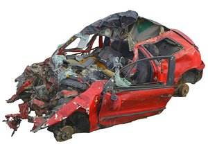car wreck 16k model