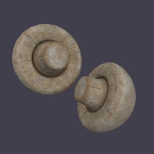 3D mushroom pbr model