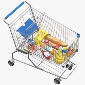 3D real shopping cart