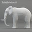 elephant baby rigging animation 3D model