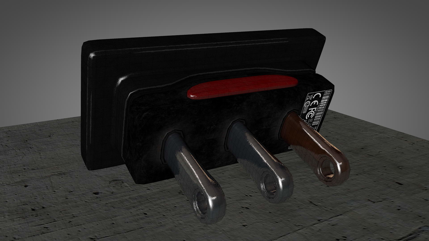 3D модель Переключатель трехполюсный - TurboSquid 1391531