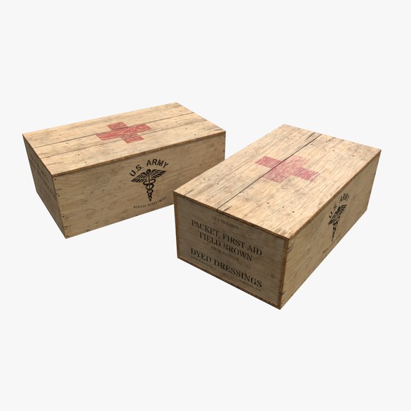 aids wooden boxes 3D