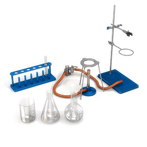 laboratory items 3d model