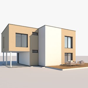 contemporary house 3D