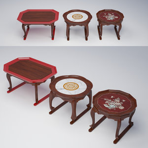 3D coffee table furniture model