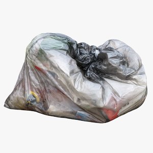 3D garbage bag model