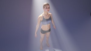 woman swimsuit photogrammetry model