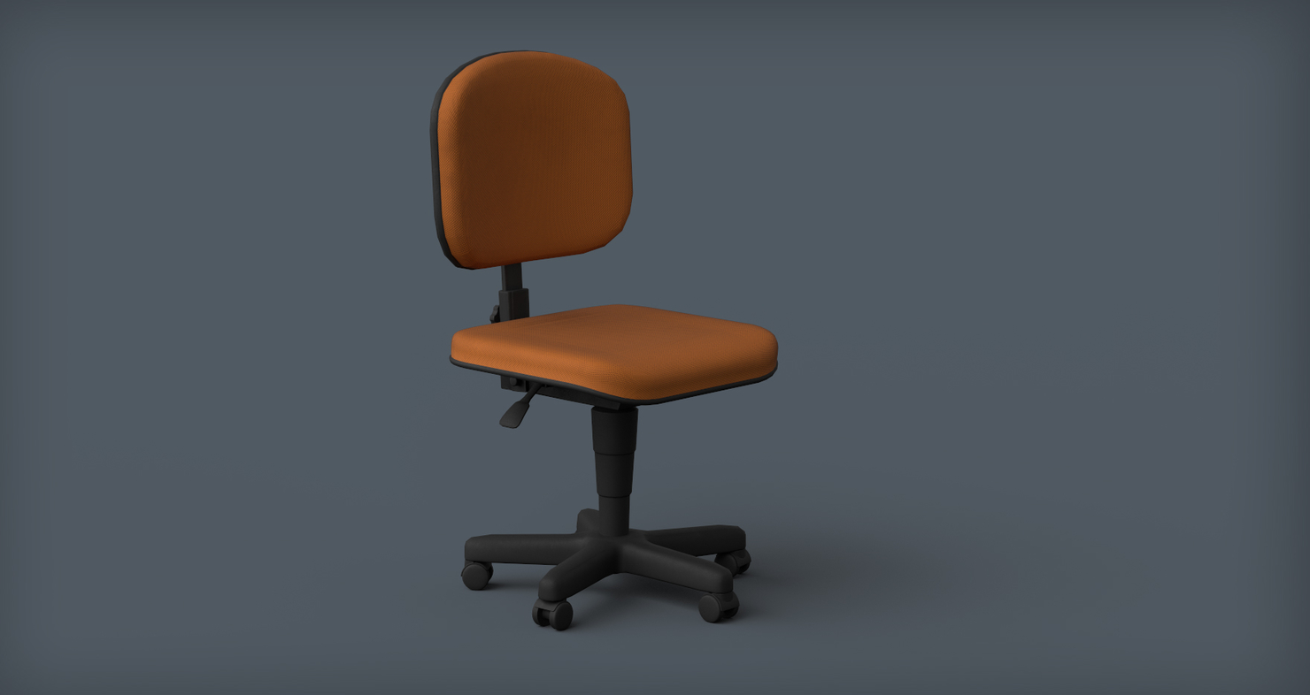 Офисный стул 3д модель STP