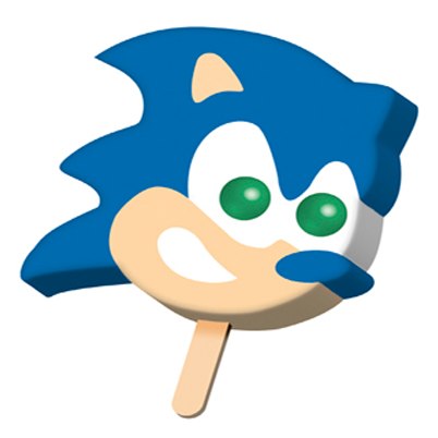 Sonic popsicle 3D model - TurboSquid 1391936