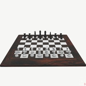 3D chess set