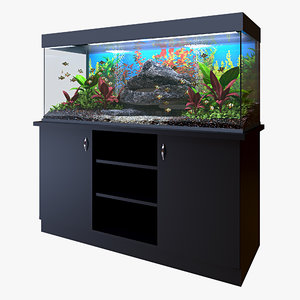 aquarium animations 3D model