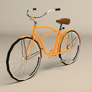 3D model vintage bike cruiser