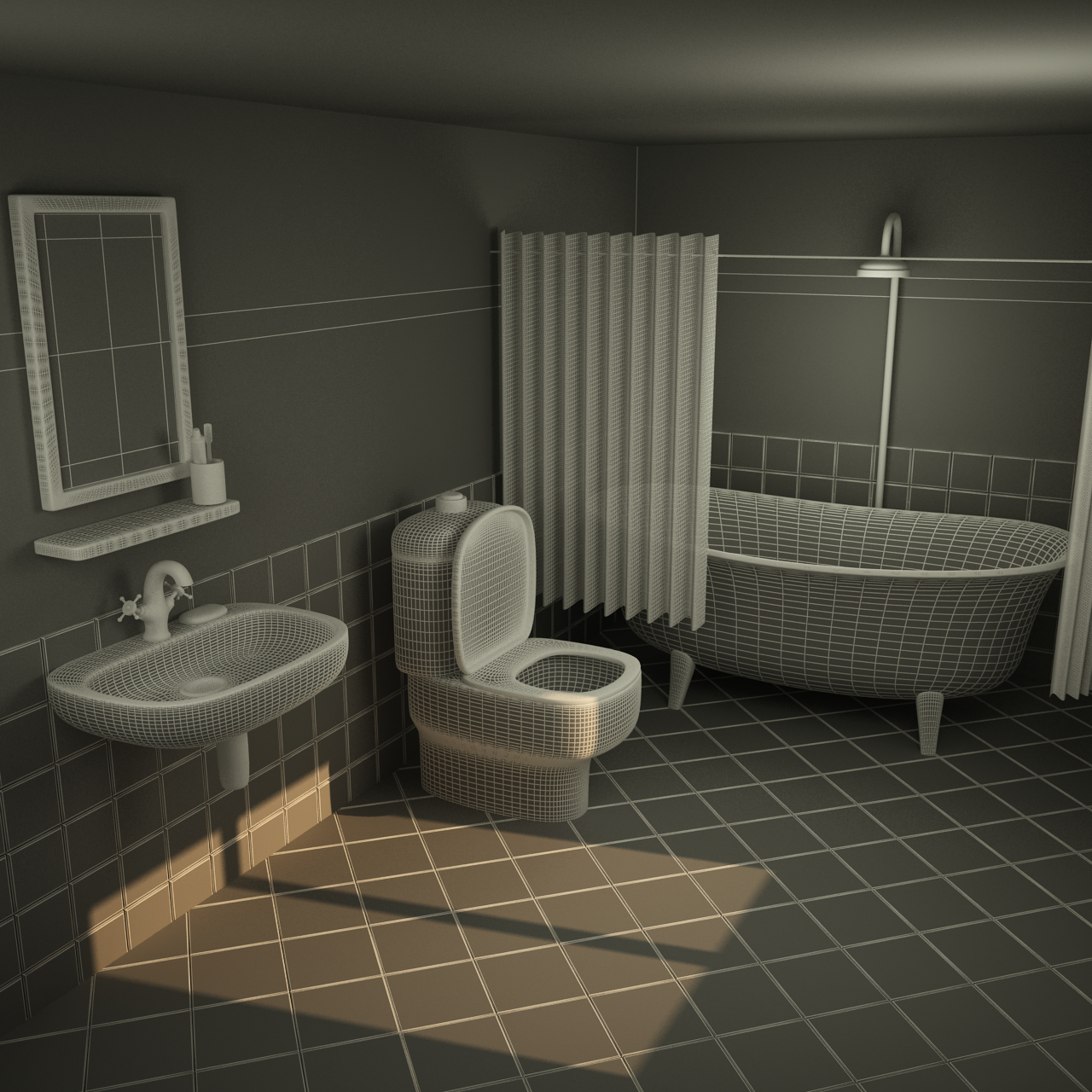 3D cartoon bathroom - TurboSquid 1392202