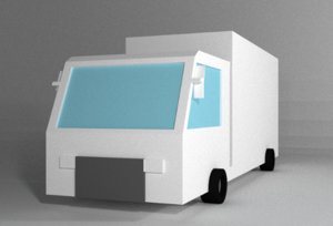 Truck very low poly