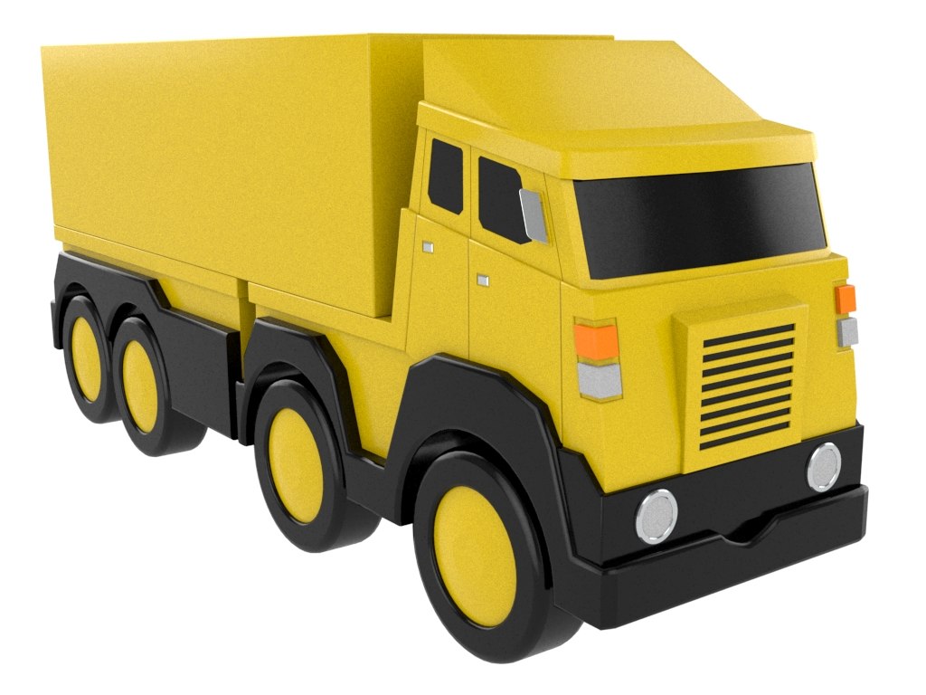 Toy trailer model TurboSquid 1392229
